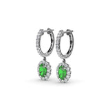 14Kt White Gold Color Fashion Earrings