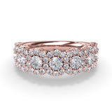 14Kt Rose Gold Diamond Fashion Rings