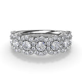 14Kt White Gold Diamond Fashion Rings