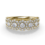 14Kt Yellow Gold Diamond Fashion Rings