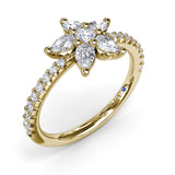 18Kt Yellow Gold Diamond Fashion Rings