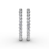 14Kt White Gold Diamond Fashion Earrings