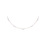 Five Stone Diamond Station Necklace