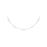 Five Stone Diamond Station Necklace