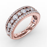 18Kt Rose Gold Diamond Fashion Bands