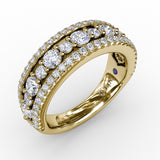 18Kt Yellow Gold Diamond Fashion Bands