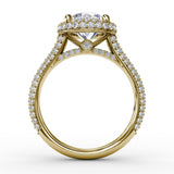 18Kt Yellow Gold Bridal Engagement Rings