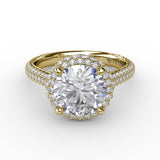 18Kt Yellow Gold Bridal Engagement Rings