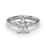 14Kt White Gold Diamond Fashion Rings