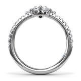 14Kt White Gold Diamond Fashion Rings