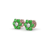 14Kt Rose Gold Diamond Fashion Earrings