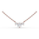 18Kt Rose Gold Diamond Fashion Necklaces