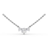 18Kt White Gold Diamond Fashion Necklaces