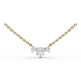 18Kt Yellow Gold Diamond Fashion Necklaces