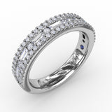 18Kt White Gold Diamond Fashion Bands