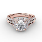 18Kt Rose Gold Bridal Engagement Rings