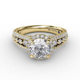 18Kt Yellow Gold Bridal Engagement Rings