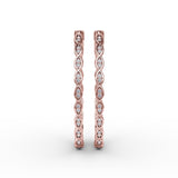 18Kt Rose Gold Diamond Fashion Earrings