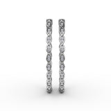 18Kt White Gold Diamond Fashion Earrings