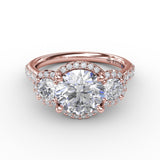 18Kt Rose Gold Bridal Engagement Rings