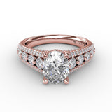 18Kt Rose Gold Bridal Engagement Rings