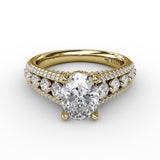 18Kt Yellow Gold Bridal Engagement Rings