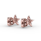 14Kt Rose Gold Diamond Fashion Earrings