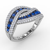 14Kt White Gold Color Fashion Fashion Rings