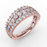 18Kt Rose Gold Diamond Fashion Bands