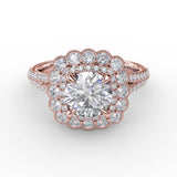 18Kt Rose Gold Bridal Engagement Rings