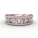 18Kt Rose Gold Diamond Fashion Bands