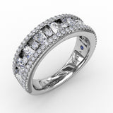 18Kt White Gold Diamond Fashion Bands