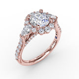 14Kt Rose Gold Bridal Engagement Rings