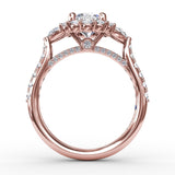 14Kt Rose Gold Bridal Engagement Rings