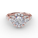 14Kt Rose Gold Bridal Engagement Rings