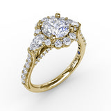 14Kt Yellow Gold Bridal Engagement Rings