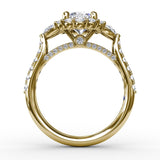 14Kt Yellow Gold Bridal Engagement Rings