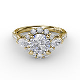 14Kt Yellow Gold Bridal Engagement Rings