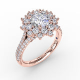 14Kt Rose Gold Bridal Engagement Rings