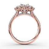 14Kt Rose Gold Bridal Engagement Rings