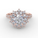 14Kt Rose Gold Bridal Engagement Rings