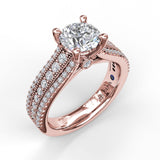 18Kt Rose Gold Bridal Engagement Rings