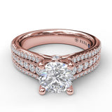 18Kt Rose Gold Bridal Engagement Rings