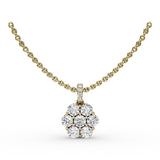 18Kt Yellow Gold Diamond Fashion Pendants