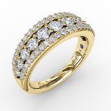 18Kt Yellow Gold Diamond Fashion Bands