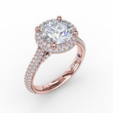 14Kt Rose Gold Bridal Engagement Rings