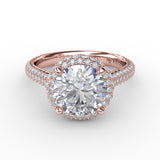 14Kt Rose Gold Bridal Engagement Rings