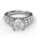 14Kt White Gold Bridal Engagement Rings