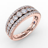 18Kt Rose Gold Diamond Fashion Bands