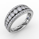 18Kt White Gold Diamond Fashion Bands